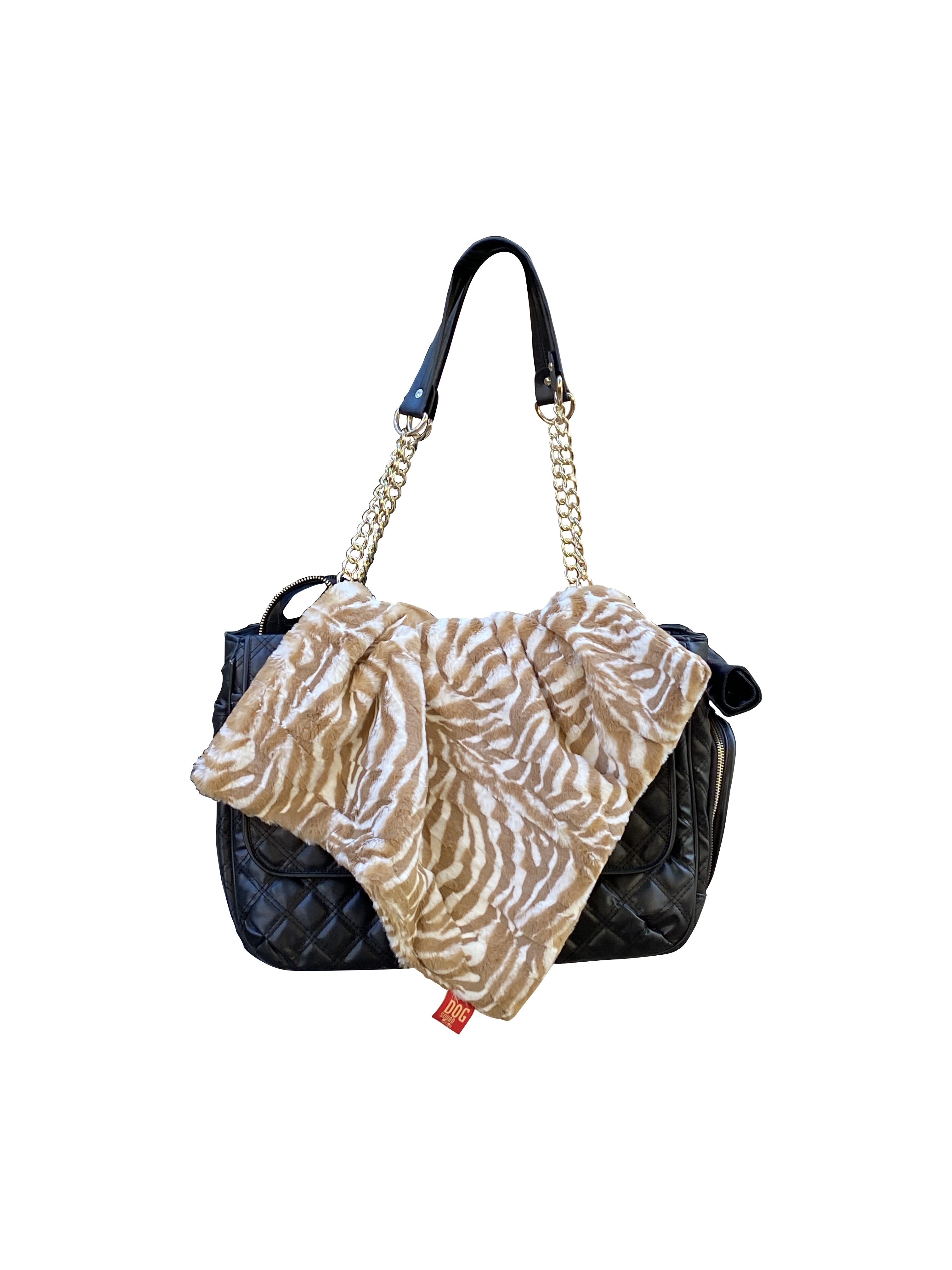 Carrier Square Blanket, Zebra Cappuccino