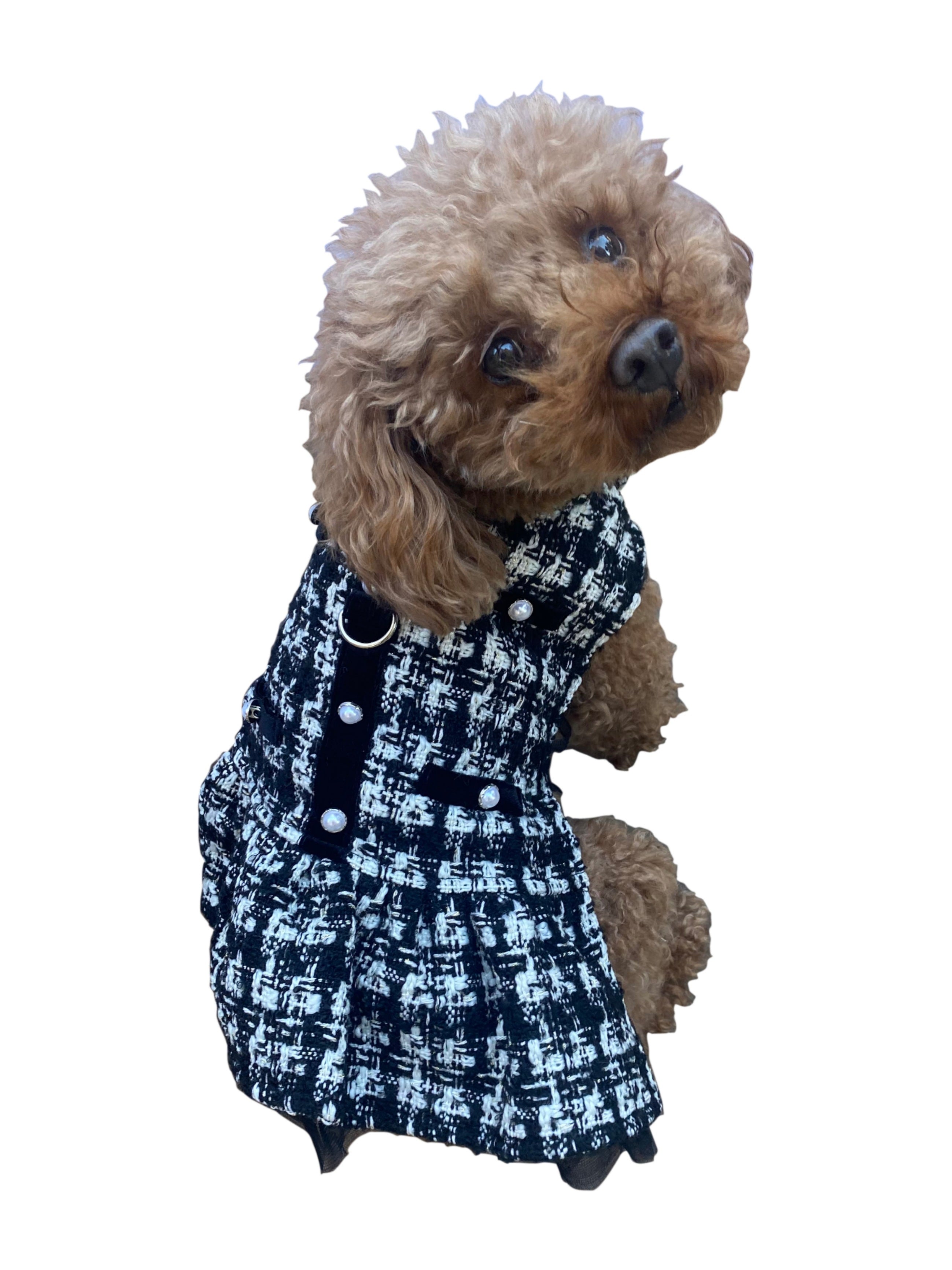 Chanel Dress, Black Plaid