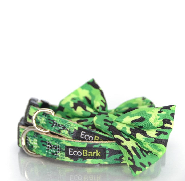 EcoBark – Camo Bow Tie Dog Collar