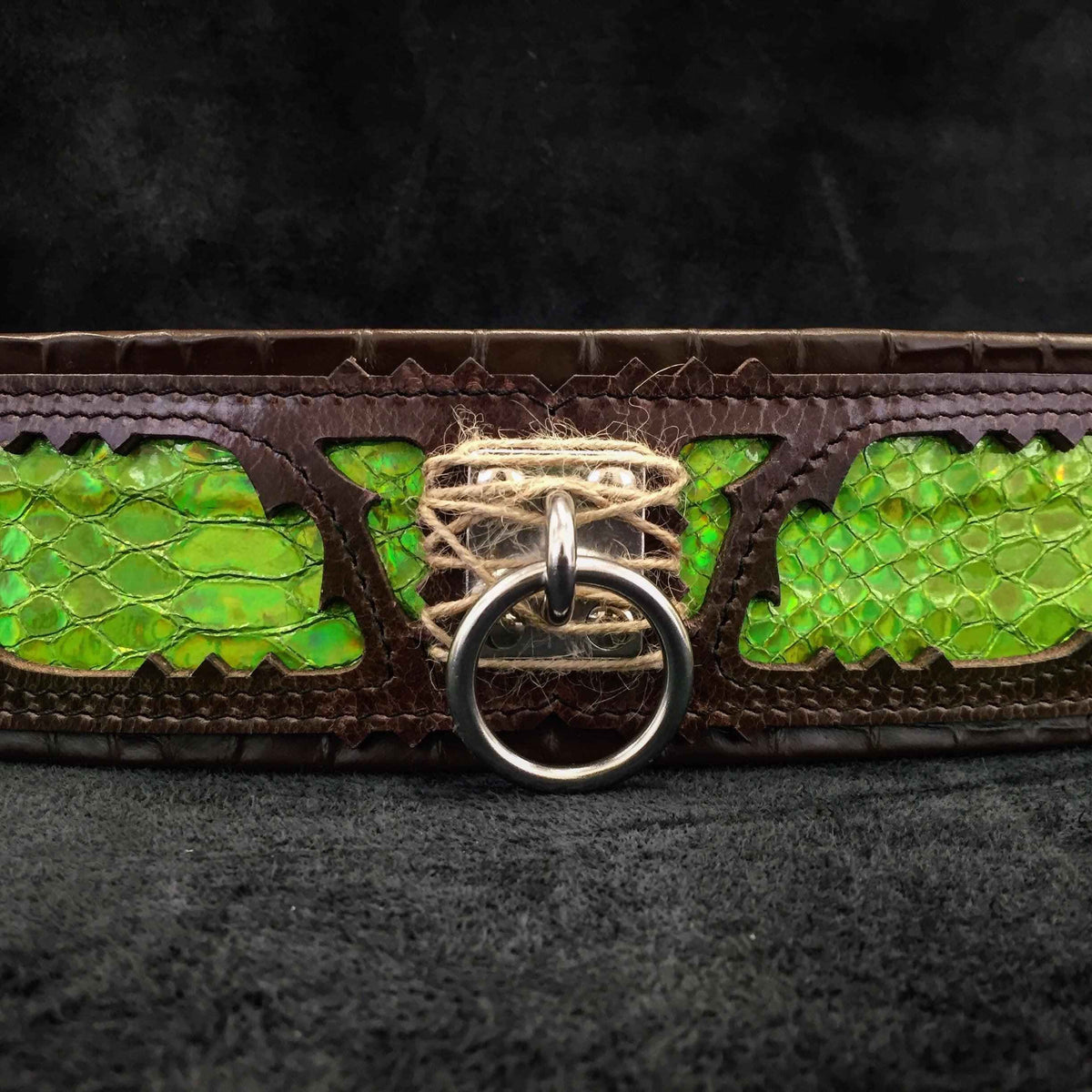 Bestia Venom Leather Dog Collar