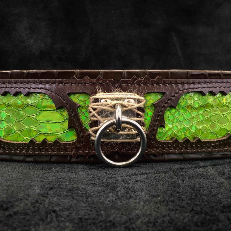 Bestia Venom Leather Dog Collar
