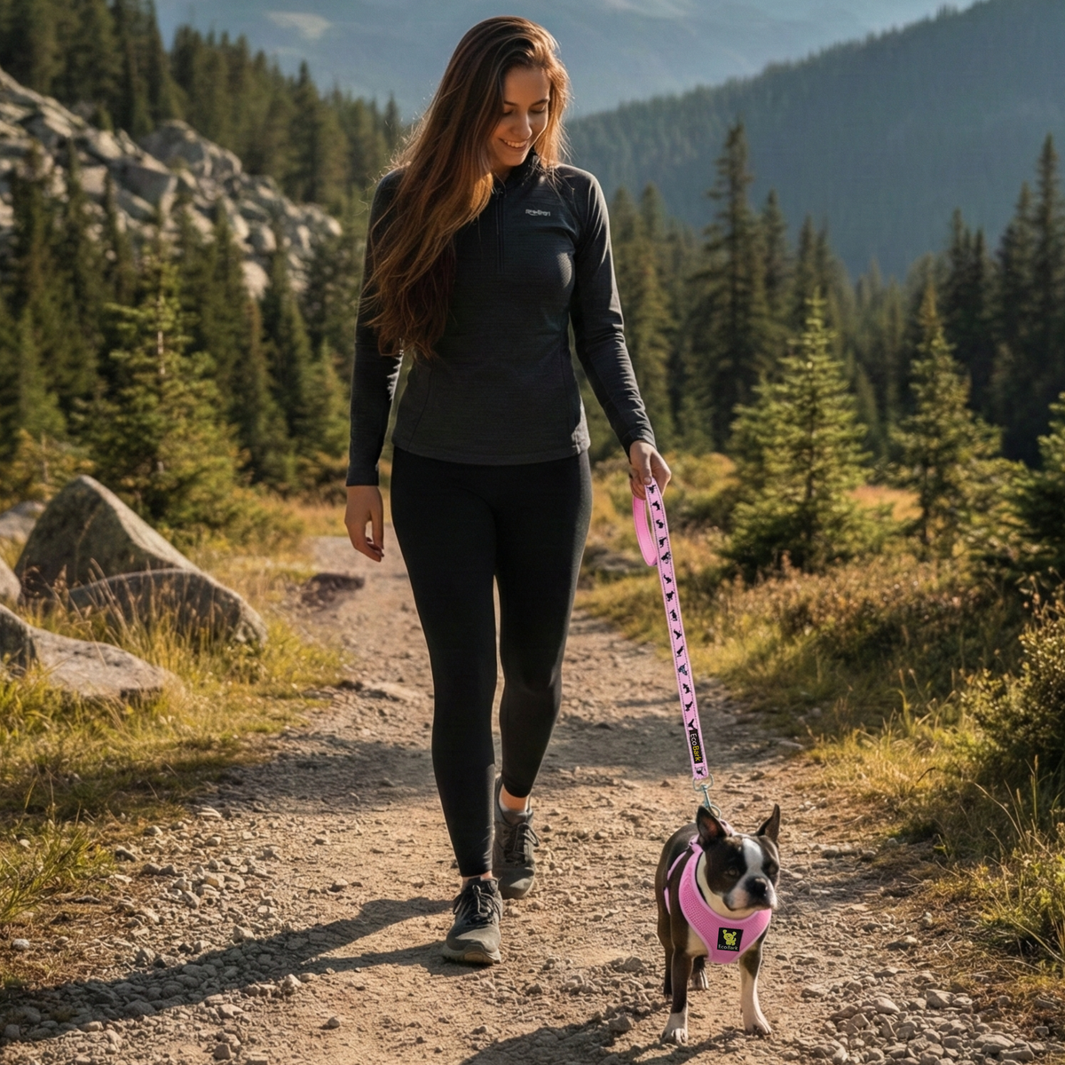 EcoBark – Baby Pink Max Comfort Dog Harness
