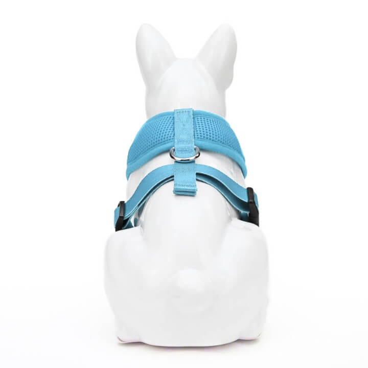 EcoBark Sky Blue Dog Harness - Over-the-Head Soft Mesh Dog Vest Halter for Small to Medium Dogs and Puppies