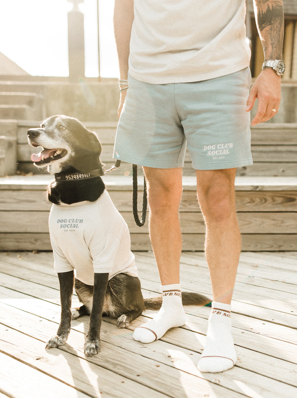 Human Embroidered Sweatshort - HT Animal Supply