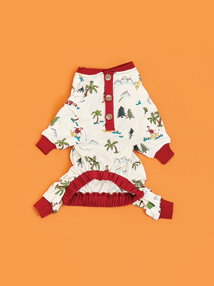Fun Fam Surfing Santa Pajama - HT Animal Supply