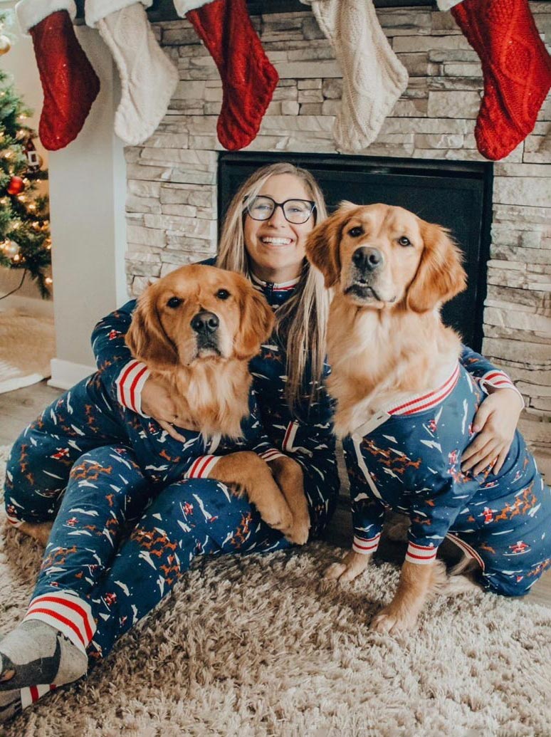 Santa Sleighs Pajama - HT Animal Supply