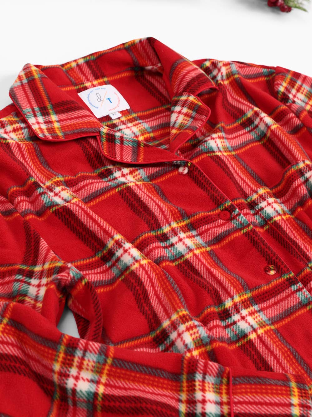 Fleece Plaid Pajama