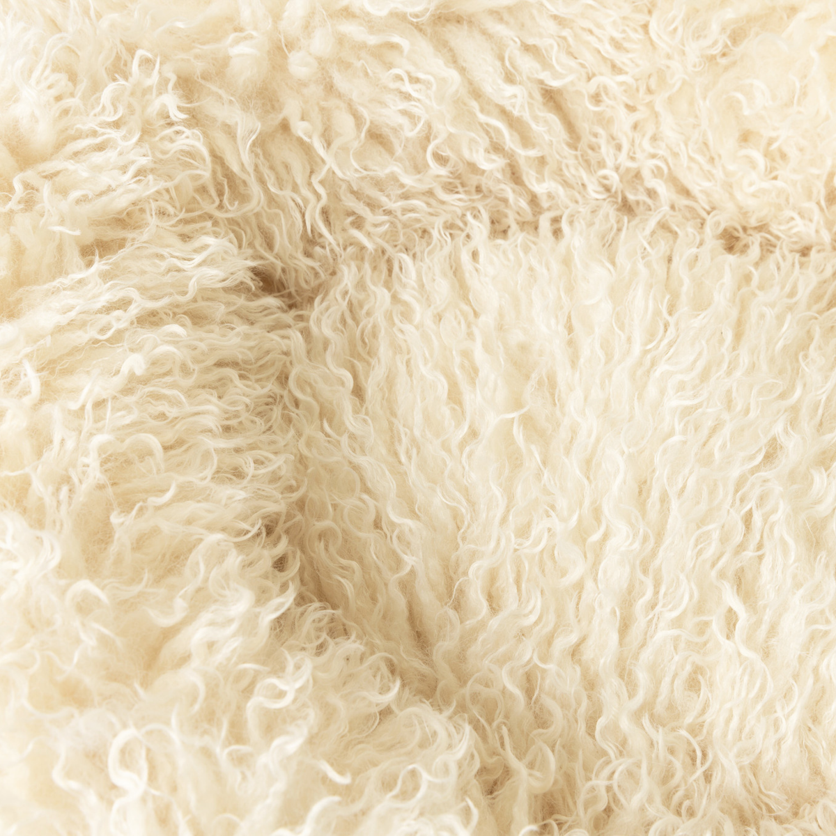 PupPoufLuxe Faux Fur Donut Dog Bed Plush Sheep Ivory
