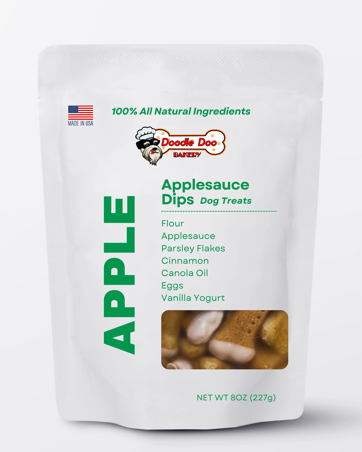 Homemade Dog Treats - Applesauce Dips Treat 1/2lb
