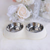 Hello Doggie Pearl Dining Dog Bowl