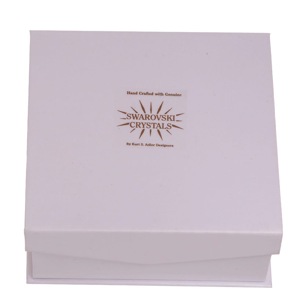 Kurt Adler 4-Inch Elegant Snowflake Ornament with Swarovski Elements