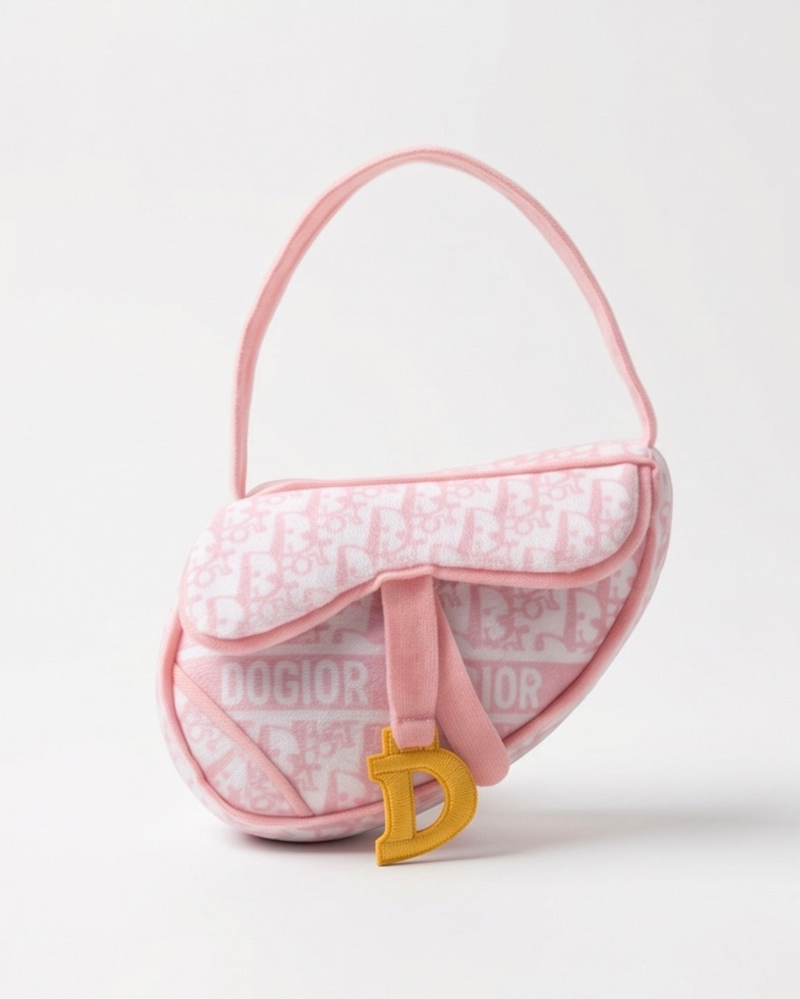 Haute Diggity Dog Pink Dogior Saddle Bag Dog Toy