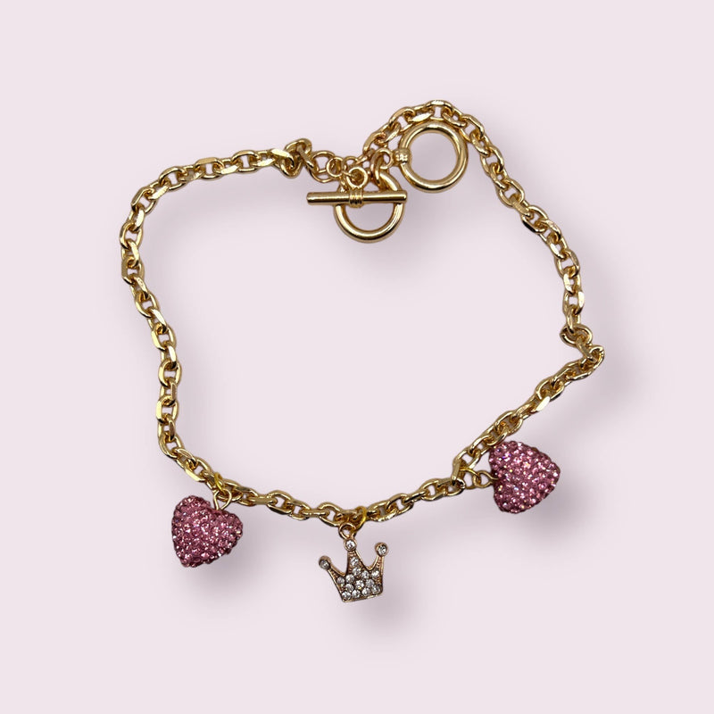 Bark 5th Ave., LLC My Tiny Princess of Hearts Dog Charm Collar pet supplies