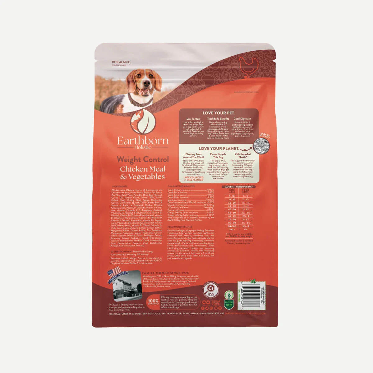 Earthborn Grain Free Weight Control Dry Dog Food