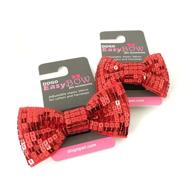 DOGO EasyBOW Sequin Dog Bow Tie