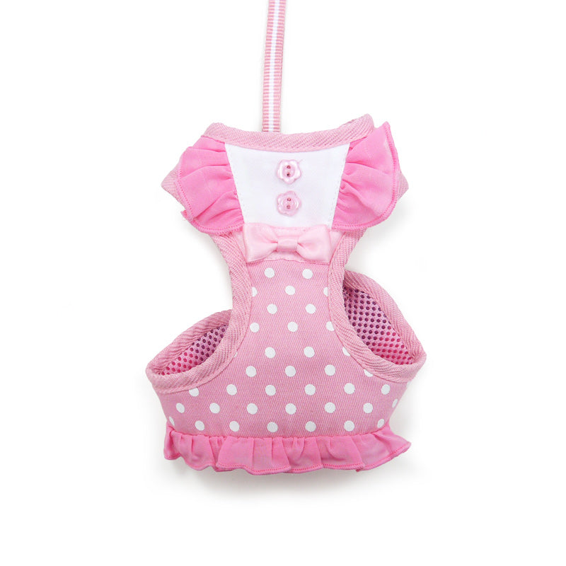 DOGO EasyGO Bow Dots Dog Harness and Leash Set