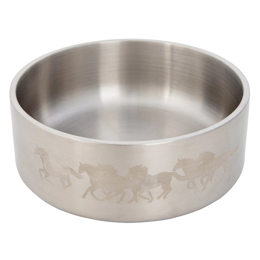Wrangler® Double‑Walled Stainless Steel Bowl – Silver