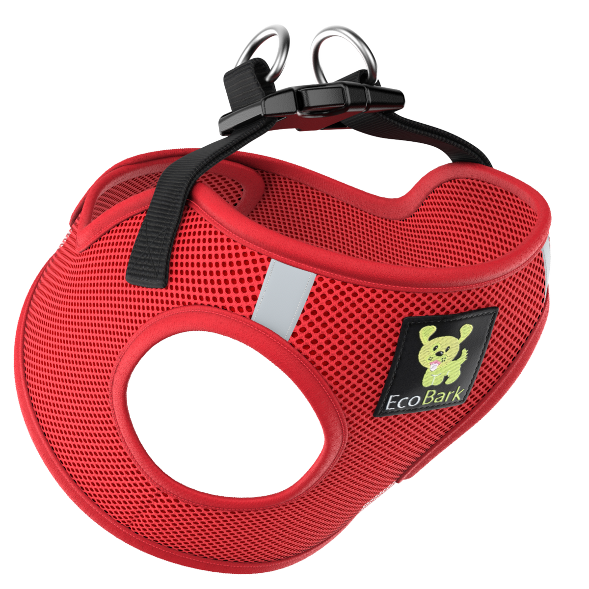 EcoBark – Cherry Red Reflective Step-In Dog Harness