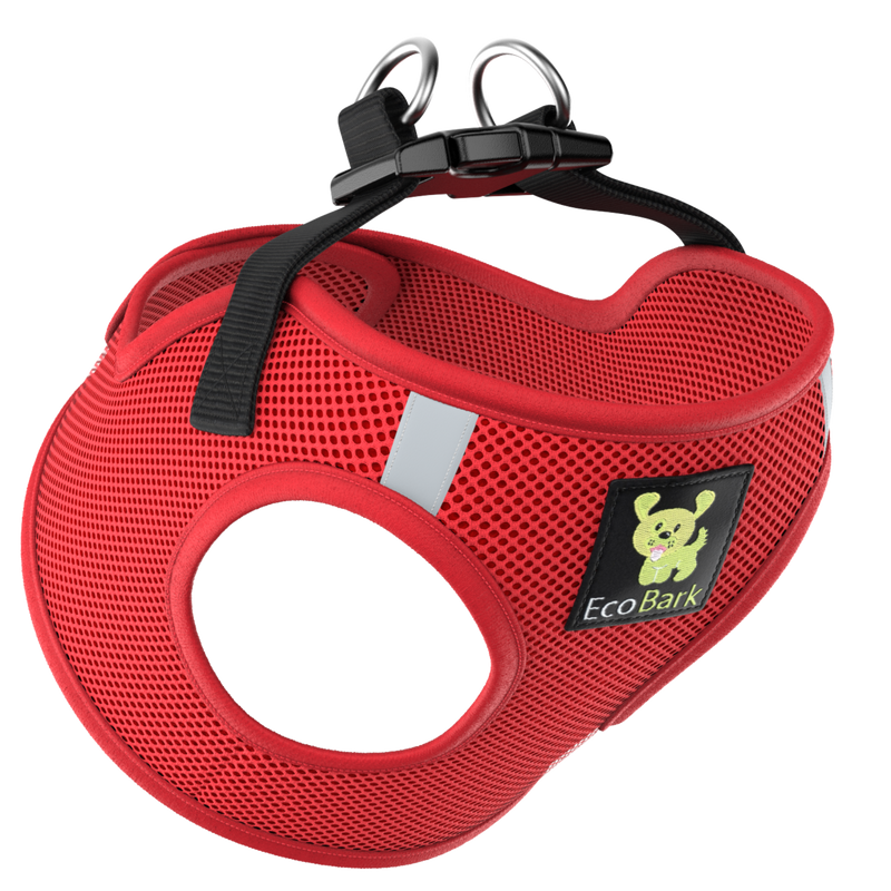 EcoBark – Cherry Red Reflective Step-In Dog Harness