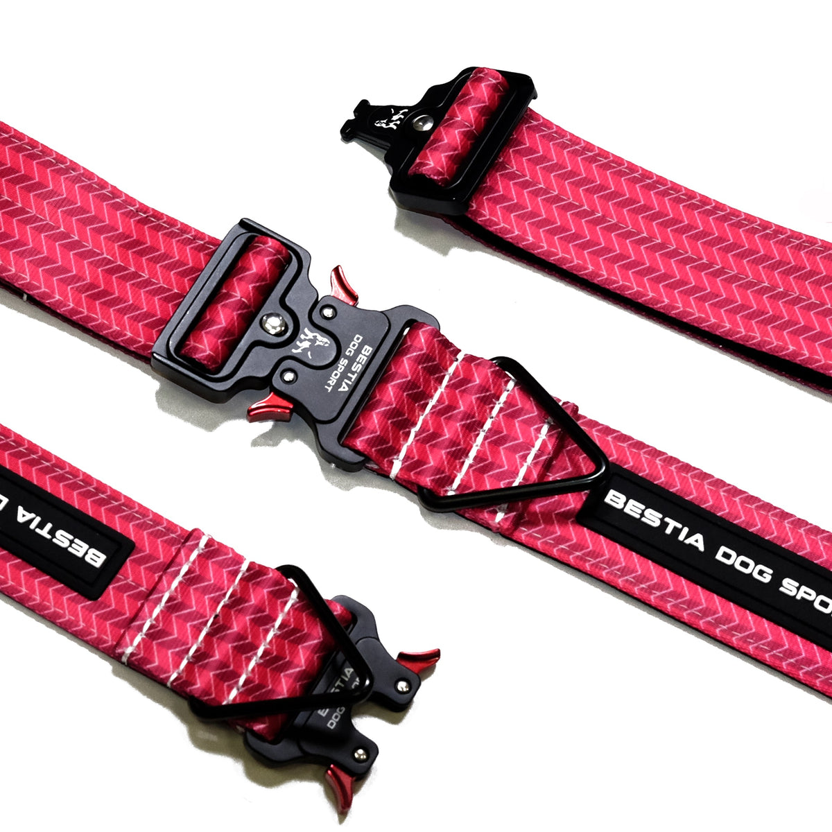 Bestia Dog Sport Bestia Dog Sport GripPro Print Collar - Pink Nylon Pink pet supplies