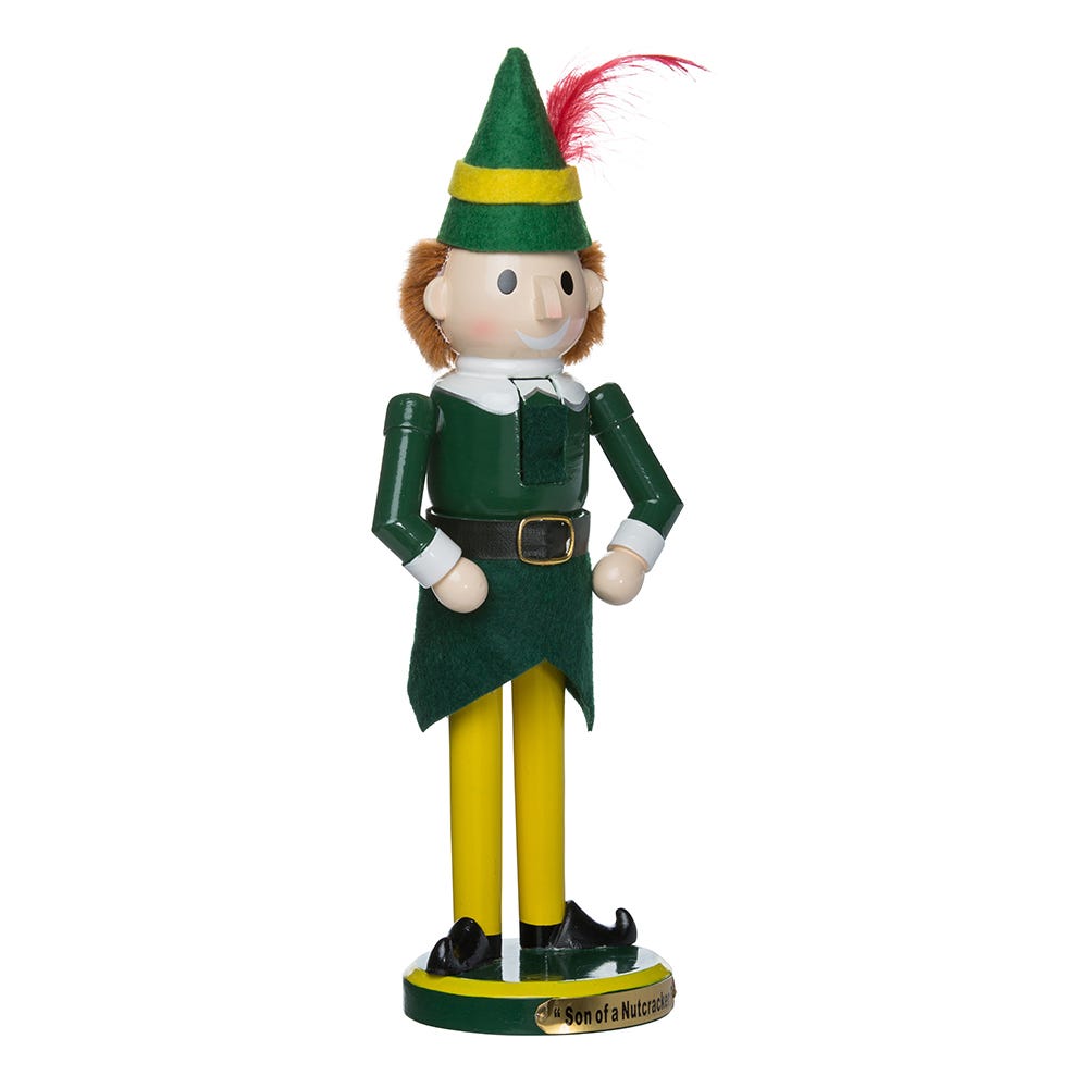 Kurt Adler 11-Inch Wooden Buddy the Elf Nutcracker