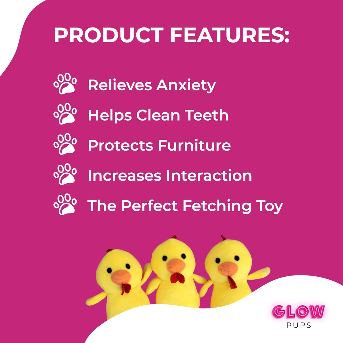 Glow Pups: Chicken in Egg Hide and Seek Plush Dog Toy Set
