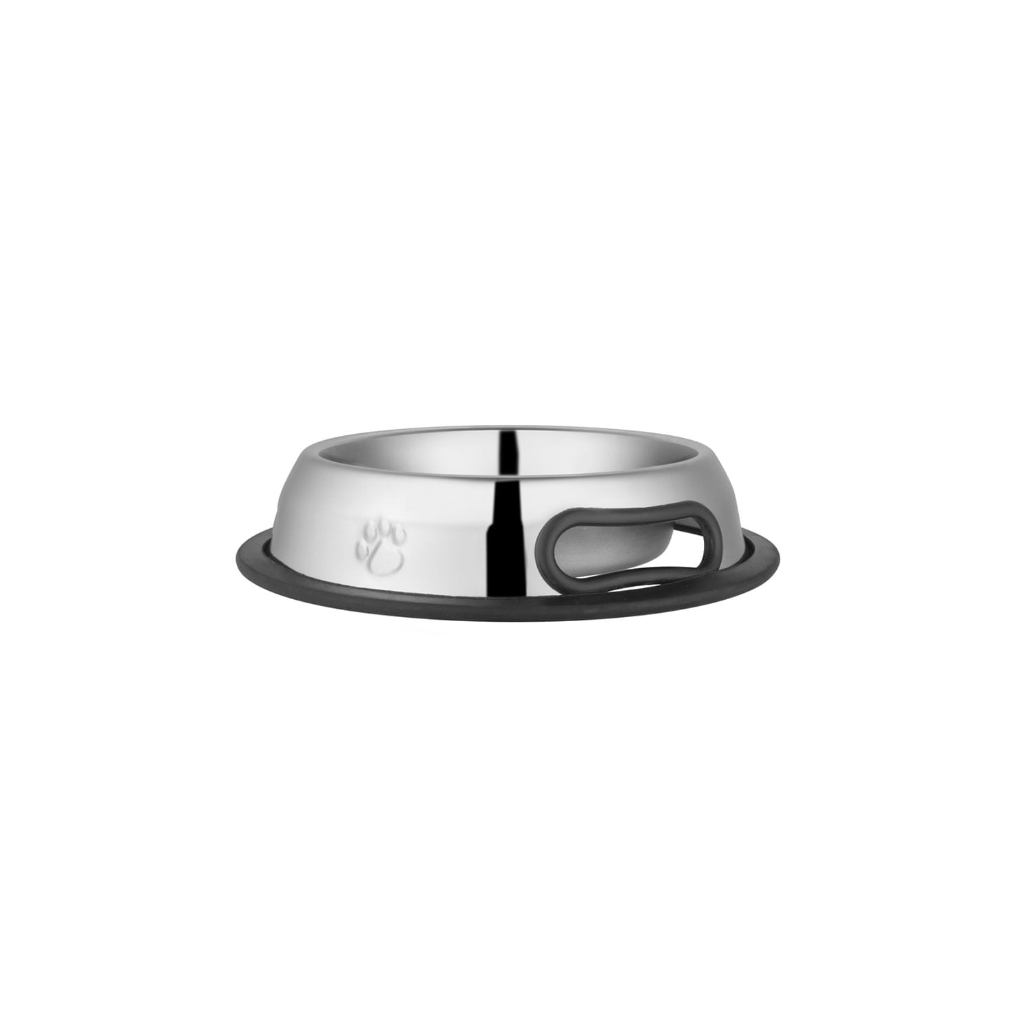 Jeffers Pet Embossed No-Tip Anti-Skid Stainless Steel Pet Bowls for Dogs, Cats, Puppies, Kittens - Rubber Base, Food & Water Feeding Dish for Home, Travel, Camping, Kennel