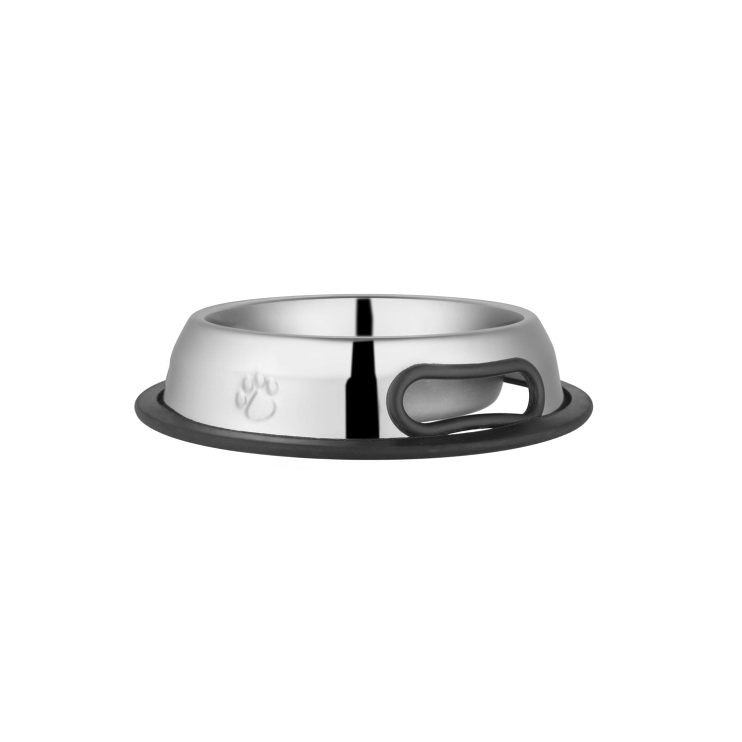 Jeffers Pet Embossed No-Tip Anti-Skid Stainless Steel Pet Bowls for Dogs, Cats, Puppies, Kittens - Rubber Base, Food & Water Feeding Dish for Home, Travel, Camping, Kennel