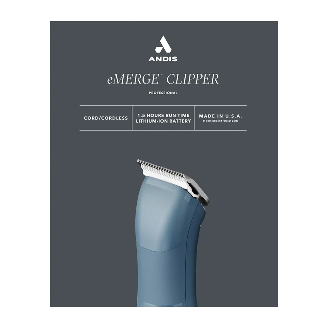 Andis Dog Emerge Clipper Blue