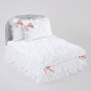Hello Doggie Enchanted Nights Satin Crystal Sterling Silver Dog Bed