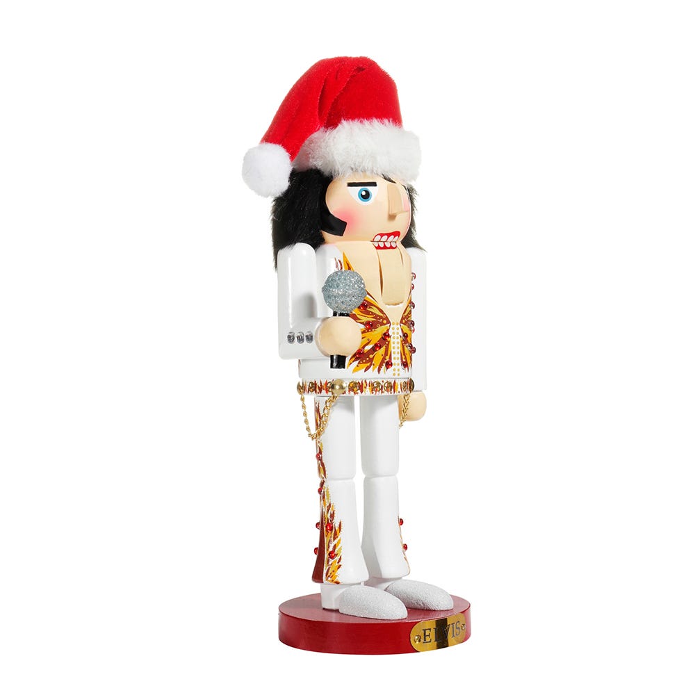 Kurt Adler 11-Inch Elvis In Flame Suit Nutcracker