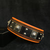 Bestia Dog Gear Genuine Leather Dog Collar - Black