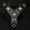 Bestia Dog Gear Genuine Leather Dog Harness - Black/M