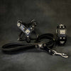 "EROS" Small to Medium dog SET - Harness - collar - lead. All Black