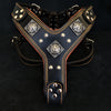 Bestia Dog Gear Genuine Leather Dog Harness - Black/M