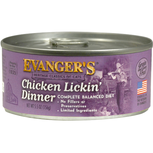 Evangers All Life Stages Classic Chicken Lickin Dinner Wet Cat Food (5.5oz)