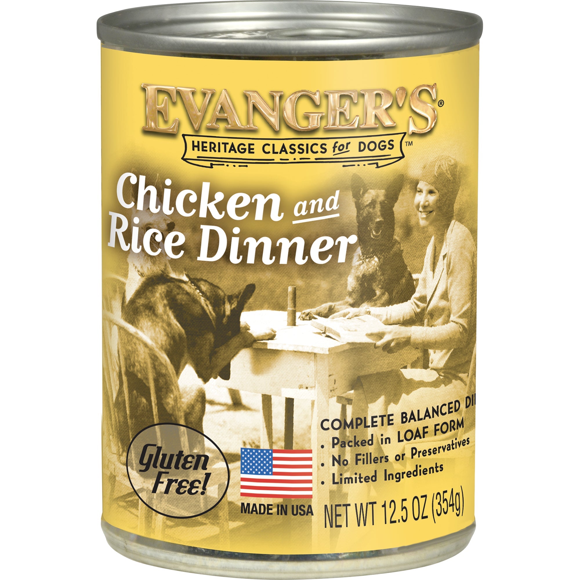 Evangers Classic All Life Stages Chicken & Rice Wet Dog Can (12.5oz)