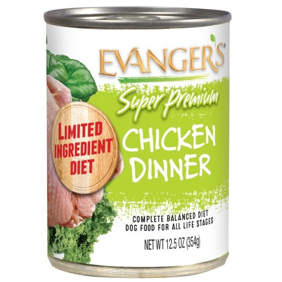 Evangers Super Premium All Life Stages Chicken Dinner Wet Dog Can (12.5oz)