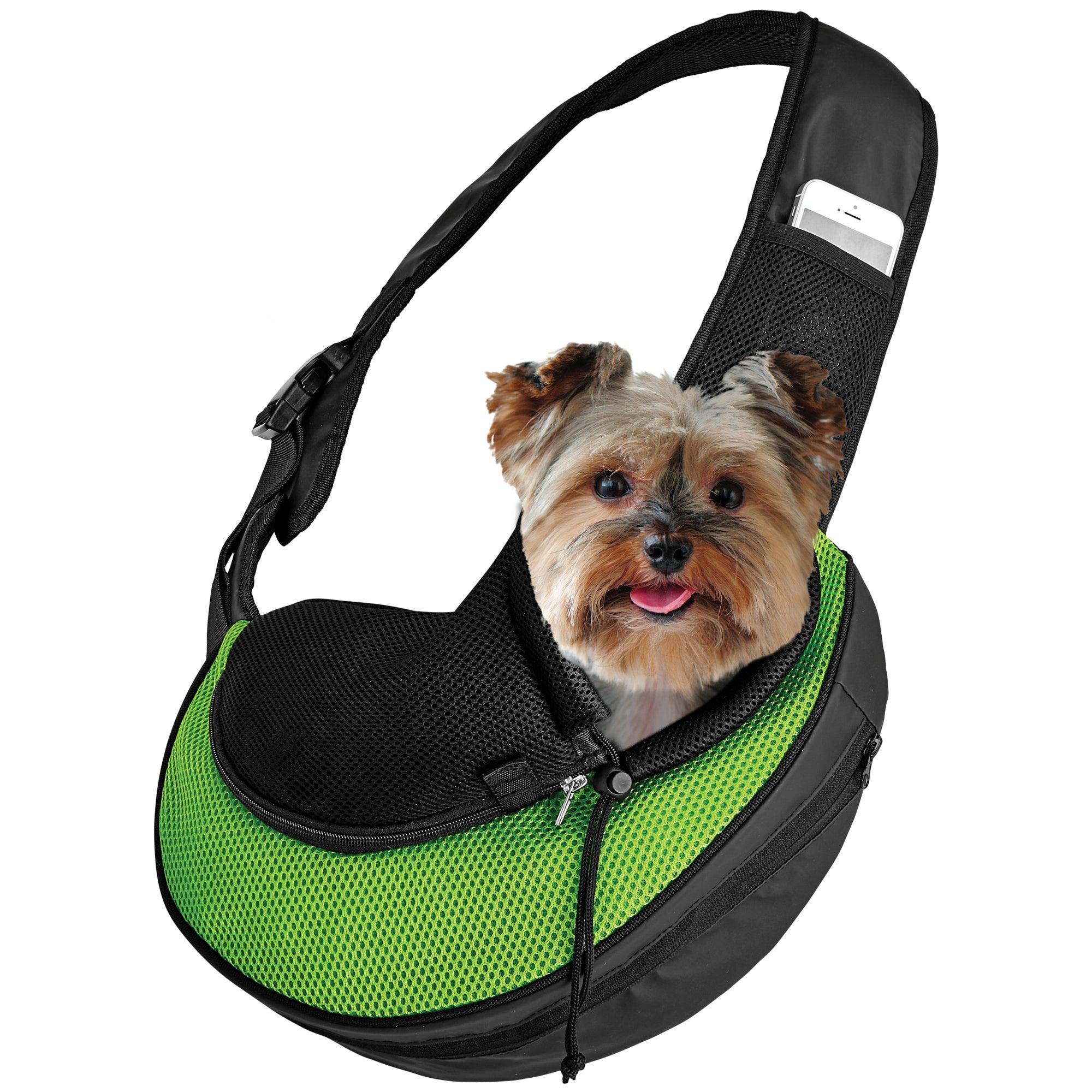 Expandable Sling Bag - Front Shoulder Pet Carrier for Small Dog, Cat and Puppy | HT Animal Supply
