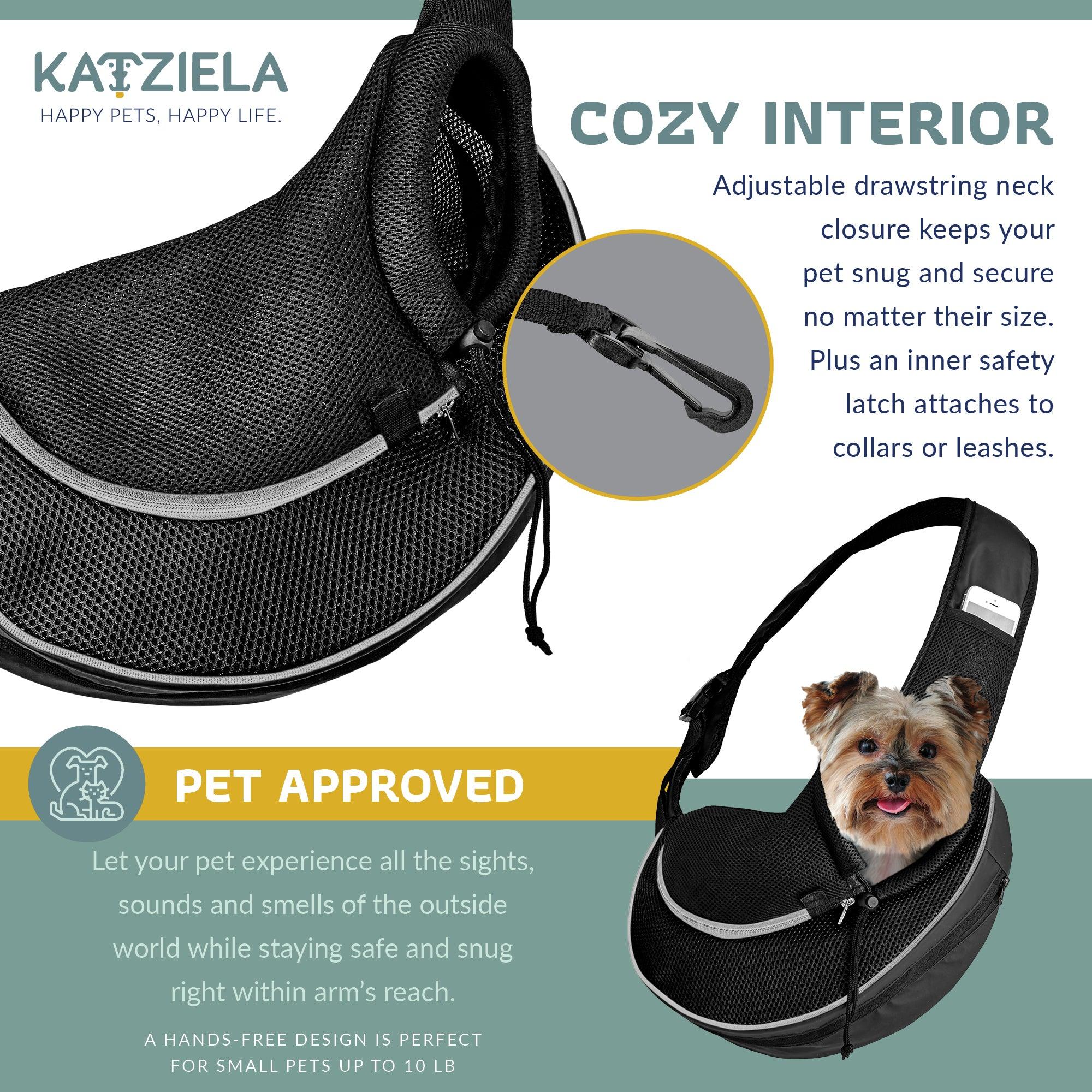 Expandable Sling Bag - Front Shoulder Pet Carrier for Small Dog, Cat and Puppy | HT Animal Supply