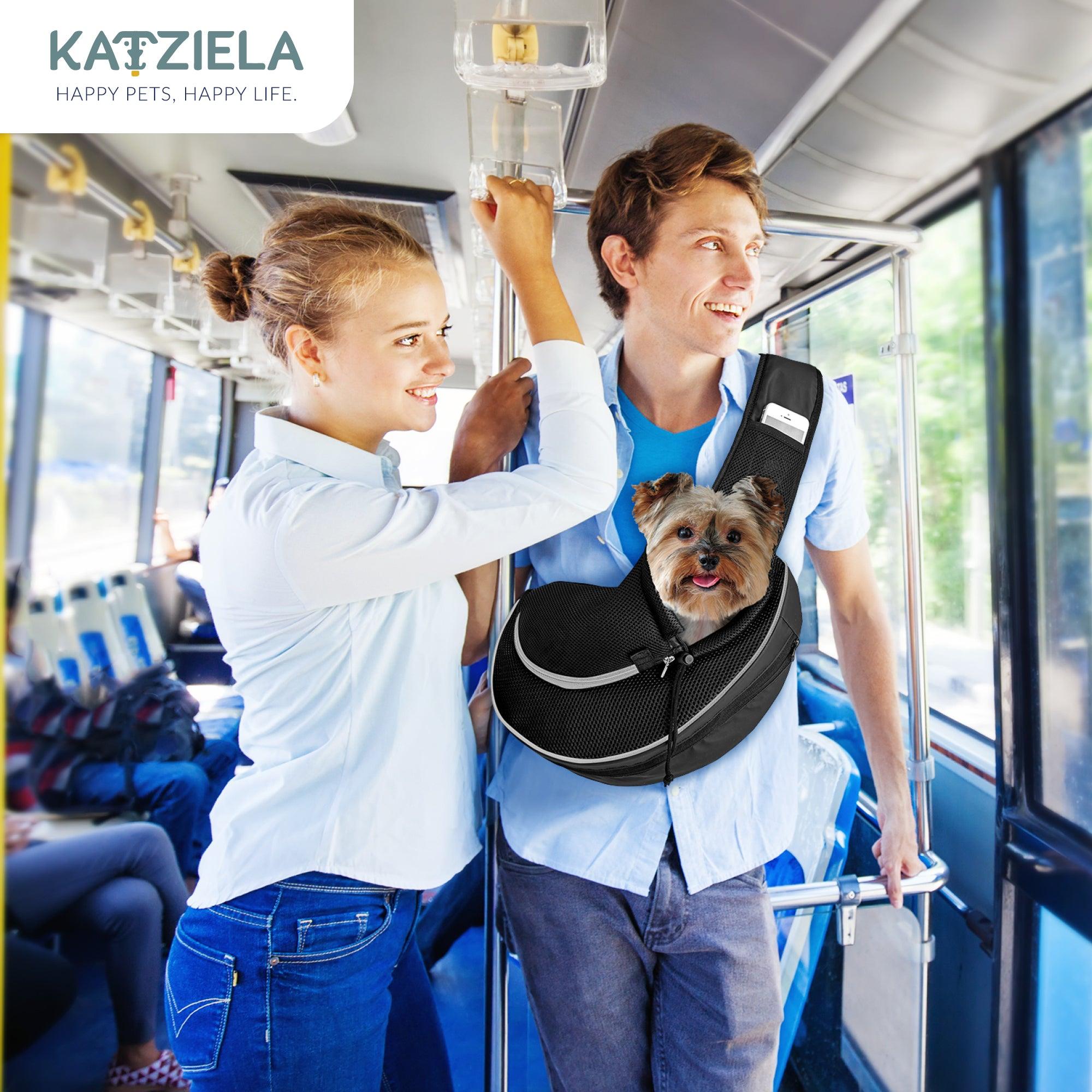Expandable Sling Bag - Front Shoulder Pet Carrier for Small Dog, Cat and Puppy | HT Animal Supply