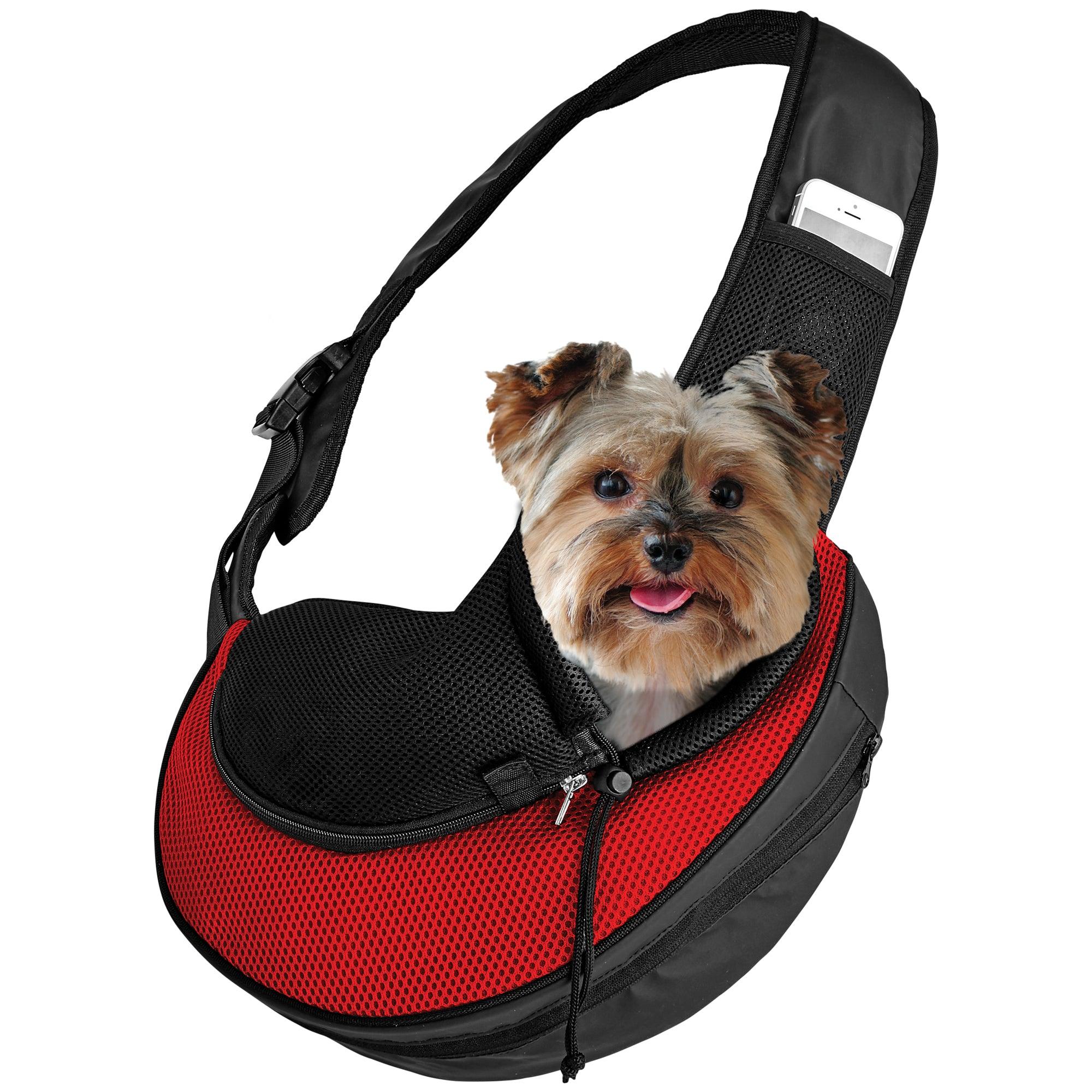 Expandable Sling Bag - Front Shoulder Pet Carrier for Small Dog, Cat and Puppy | HT Animal Supply