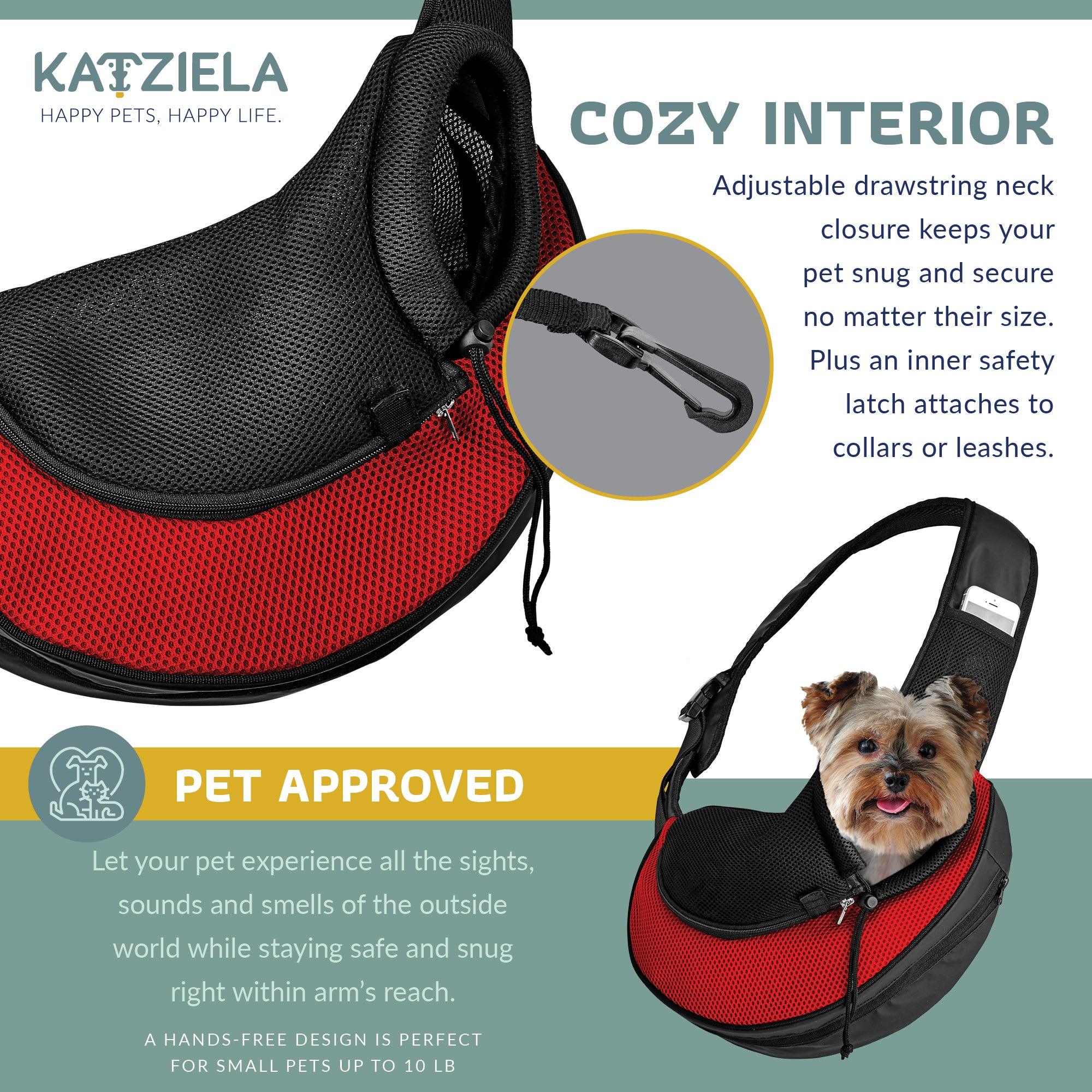 Expandable Sling Bag - Front Shoulder Pet Carrier for Small Dog, Cat and Puppy | HT Animal Supply