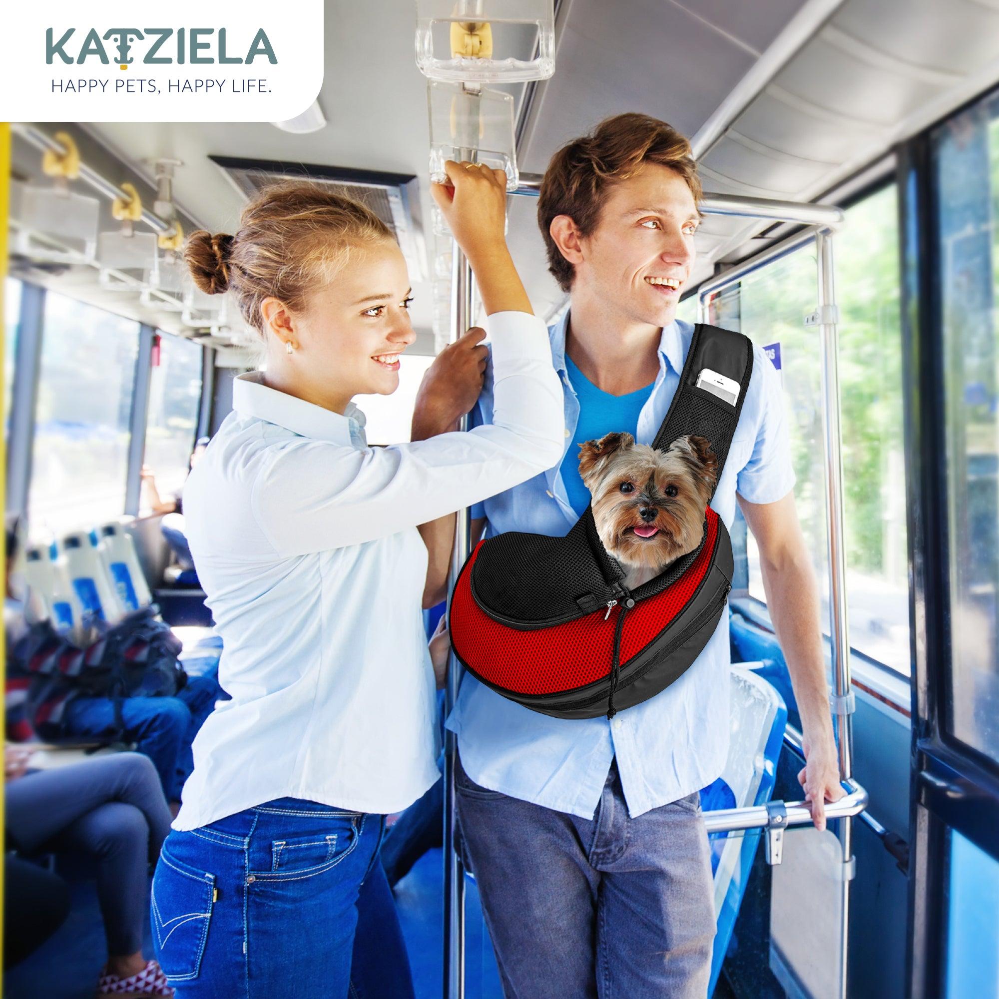 Expandable Sling Bag - Front Shoulder Pet Carrier for Small Dog, Cat and Puppy | HT Animal Supply