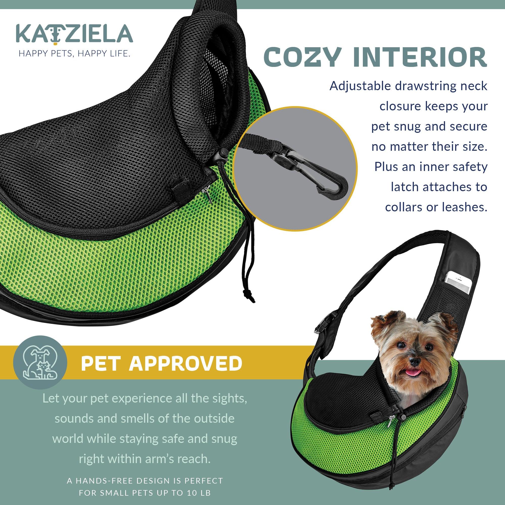 Expandable Sling Bag - Front Shoulder Pet Carrier for Small Dog, Cat and Puppy | HT Animal Supply