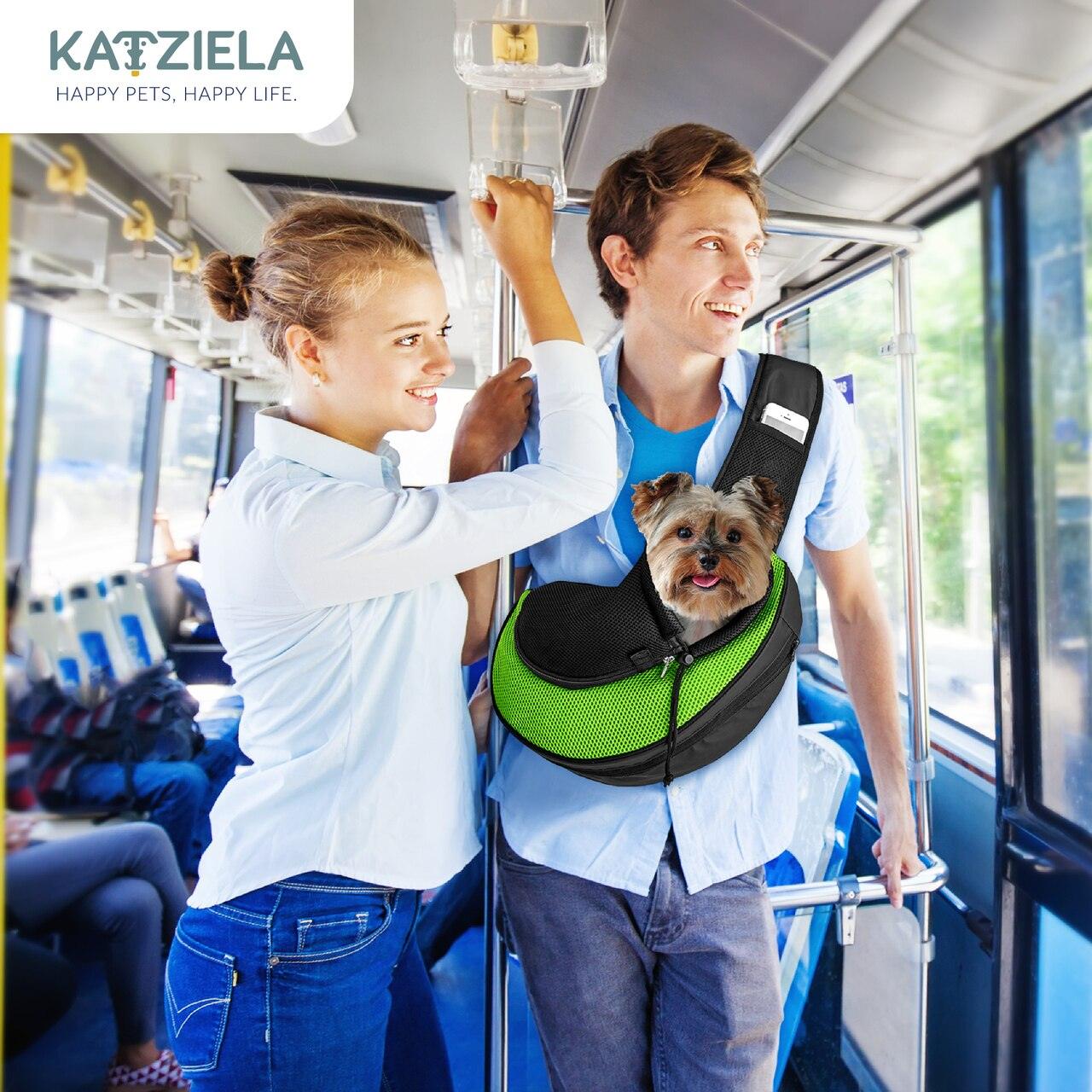 Expandable Sling Bag - Front Shoulder Pet Carrier for Small Dog, Cat and Puppy | HT Animal Supply