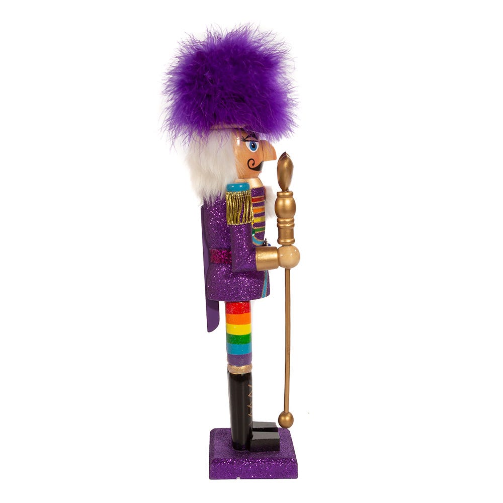 Kurt Adler 15-Inch Wooden Gay Pride Nutcracker