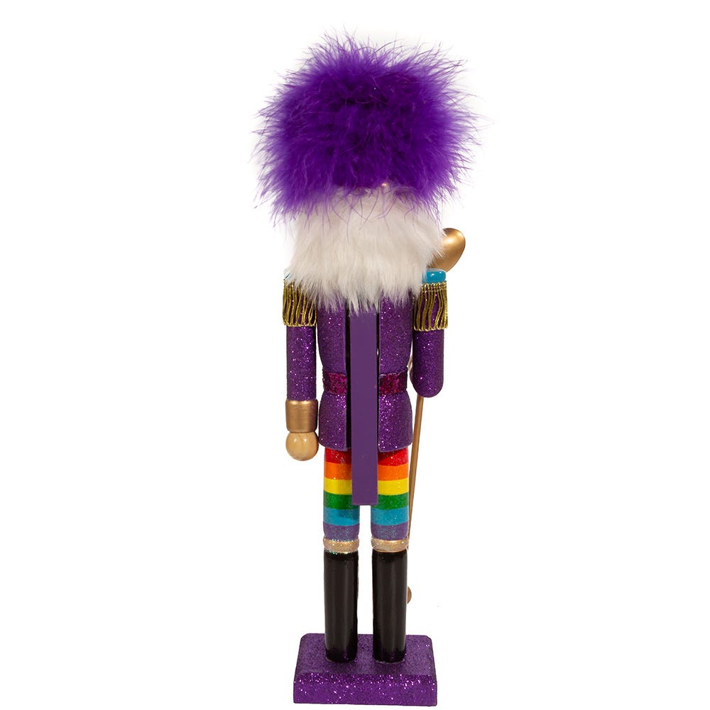 Kurt Adler 15-Inch Wooden Gay Pride Nutcracker