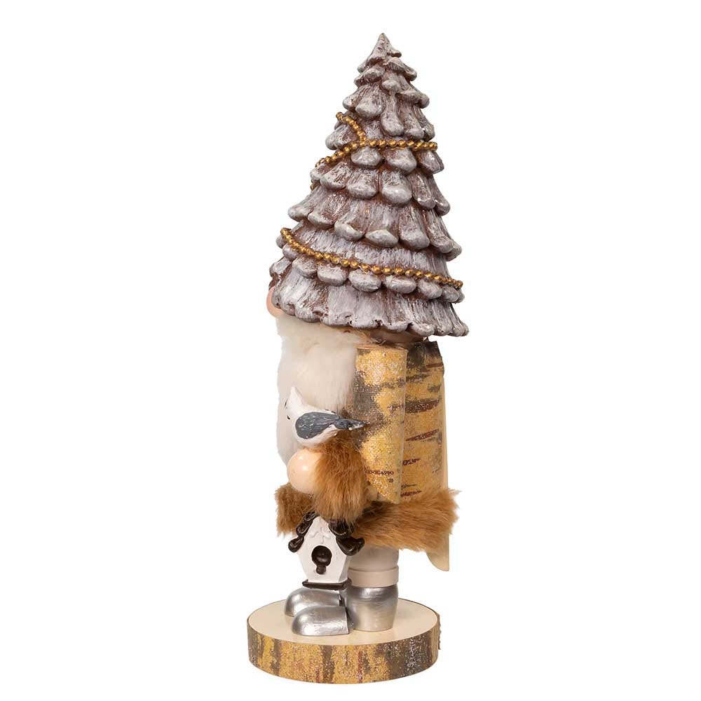 Kurt Adler 10-Inch Wooden Rustic Glamour Gnome Nutcracker