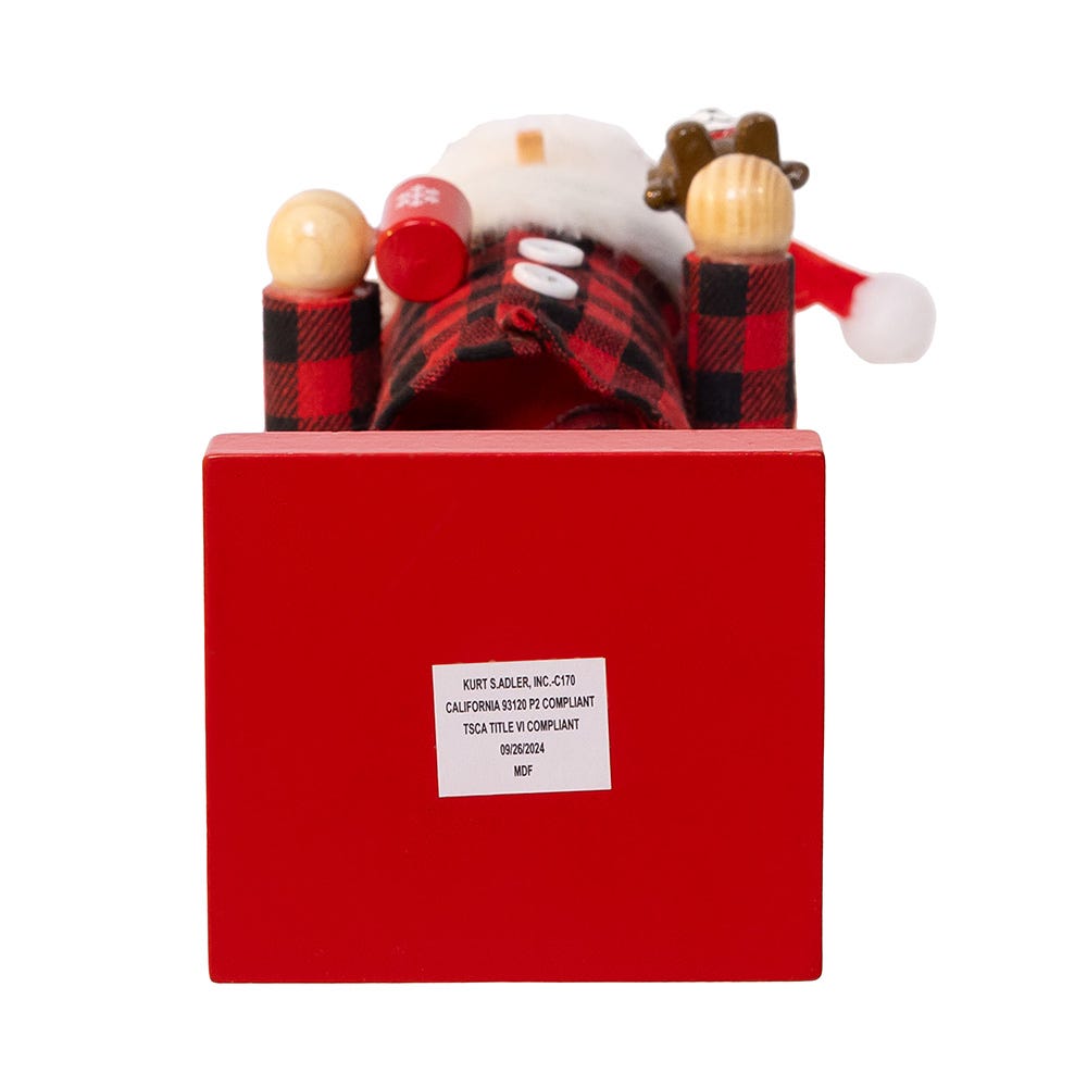 Kurt Adler 15-Inch Santa With Red Pajamas Nutcracker